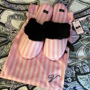 Victoria Secrets Signature Satin Slippers